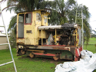 Unrestored Alexandra of Malcolm Moore diesel locomotive GT-112-DH1