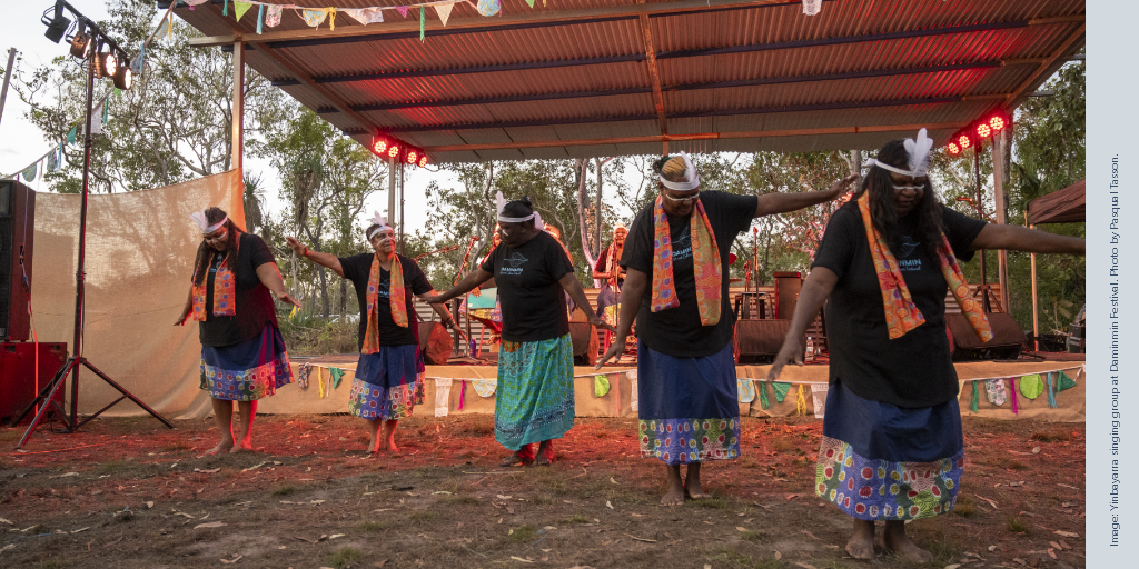 Yinbayarra singing group at Daminmin Festival