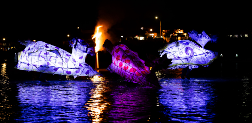 The Littoral Light Walk at The SALT Festival, Port Lincoln SA. Photo by Mikaela Frick Photography.