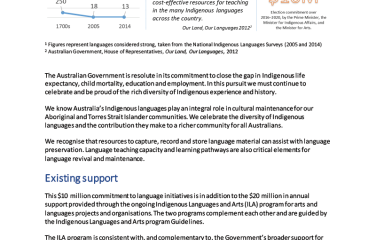 Fact sheet - Protect, preserve and celebrate Indigenous languages